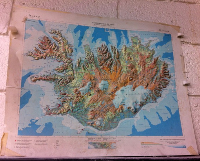 old-iceland-topographic-map | Gil Shuler Graphic Design